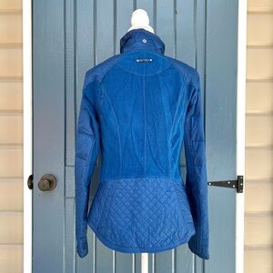 Lululemon Blue Fleece Lined Water Repellent Athletic Jacket Women Size 8